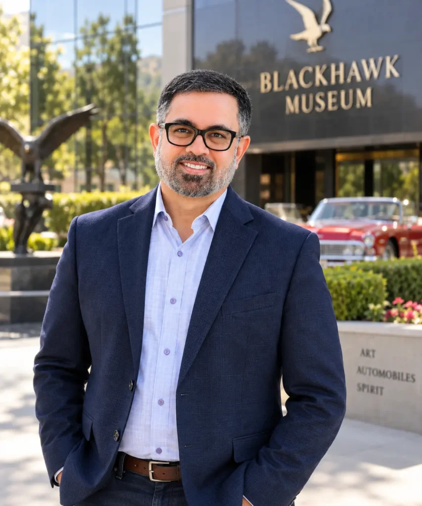 Ravi Dasani at the Blackhawk Museum in Danville, California